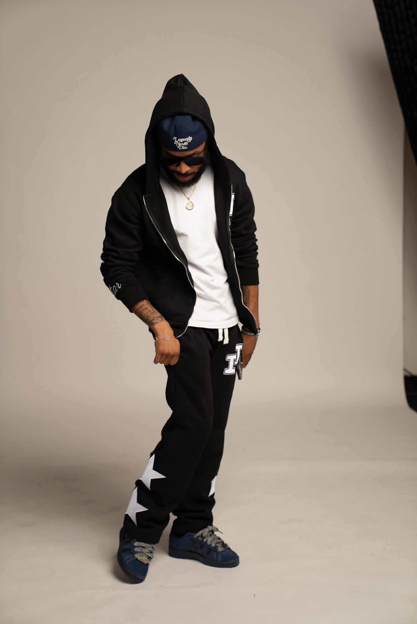 ii BLK ALLSTAR SWEATS