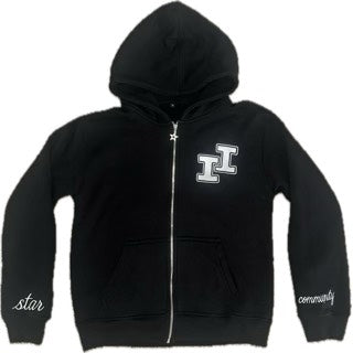 ii BLK ALLSTAR ZIPUP