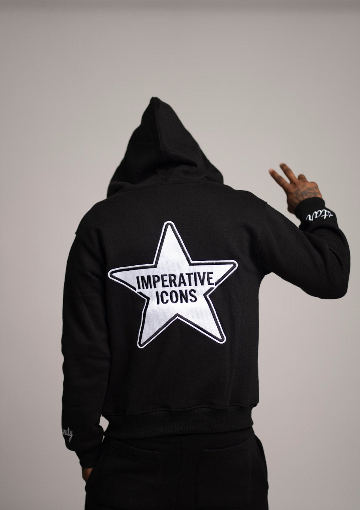 ii BLK ALLSTAR ZIPUP